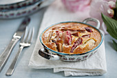 Rhubarb pudding