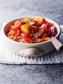 Potato and pepper stew with pork