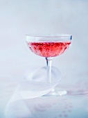An iced cocktail