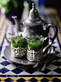 Arab peppermint tea