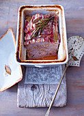 Fish terrine with walnuts