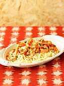 Bowl of Linguini with Shrimp