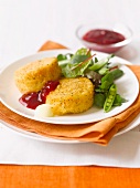 Baked Camembert with a side salad