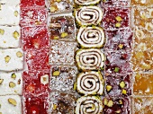 Turkish sweets (macro-zoom)
