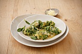 Spinach dumplings with sage butter (South Tyrol)