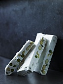 Torrone with pistachios and almonds