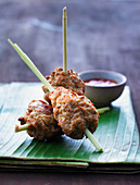 Asian chicken and lemongrass kebabs