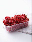 Redcurrants in plastic punnet