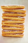 A stack of sponge fingers