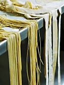 Home-made ribbon pasta