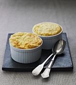 Two vegetable souffles