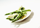 Asparagus with Parmesan and pine nuts