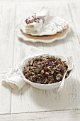 Poppy seeds with raisins, nuts and honey for Christmas