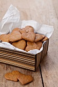 Gingerbread biscuits in a box