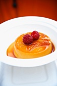 Flan with Raspberries