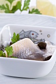 Herring fillets with capers