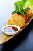 Spicy pastry with soy sauce