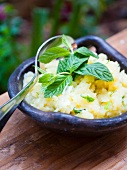 Mashed potatoes with mint