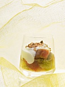 Apple-rhubarb trifle