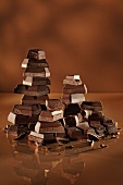 Stacks of chocolate