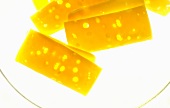 Slices of Dutch cheese