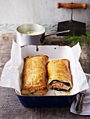 Salmon and spinach roulade
