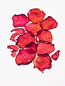 Red beet chips