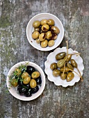 Oliven und Kapern
