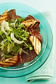 Bresaola with grilled nectarines