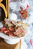 Assorted Christmas cookies on a plate