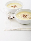 Cream of parsnip soup with chestnuts