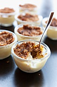 Creme brulee with beaufort cheese and bacon