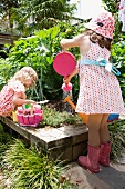 Children gardening