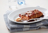 Marinated salmon fillet