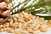 A pile of pine nuts