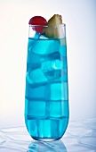 Blue Hawaiian Cocktail in a Tall Glass