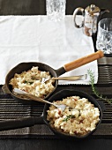 Risotto with chicken, bacon and rosemary