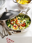 Savoy cabbage medley with apples and potatoes