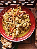 Marmak Crab (blue crab in a pineapple and coconut sauce, Malaysia)