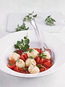 Gnocchi with tomato and oregano