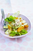 Chicken salad with oranges and celery