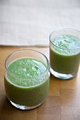Two Glasses of Green Smoothies