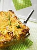 Pasta bake with ham