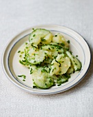 Potato and cucumber salad