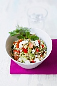 Couscous salad with feta cheese