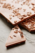 Chocolate topped with cocoa brittle