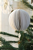 Paper ball as Christmas tree decoration