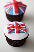 Union Jack cupcakes (Great Britain)