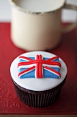 A Union Jack cupcake (Great Britain)
