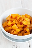 Mango chutney with red chilli peppers